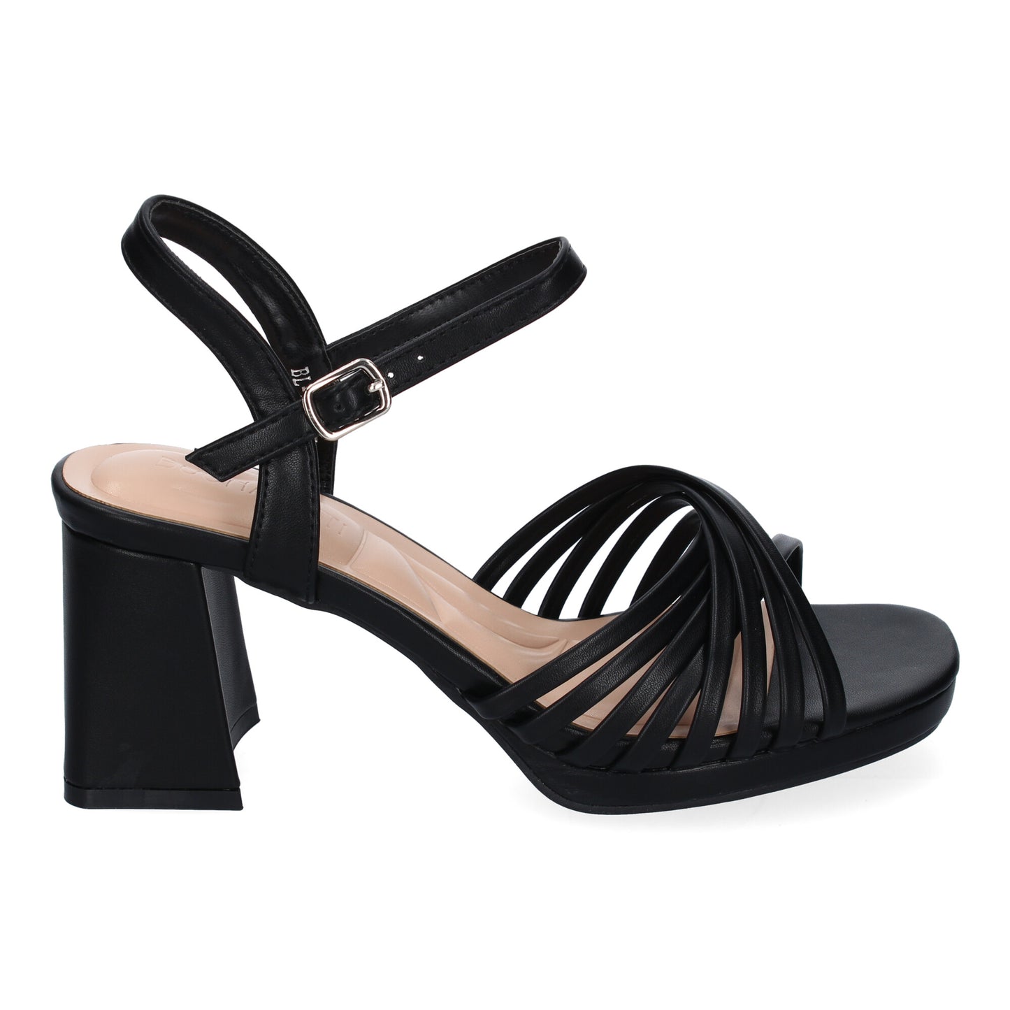 Sandalia de Tacon Ancho para Mujer  Comodo  Pala c