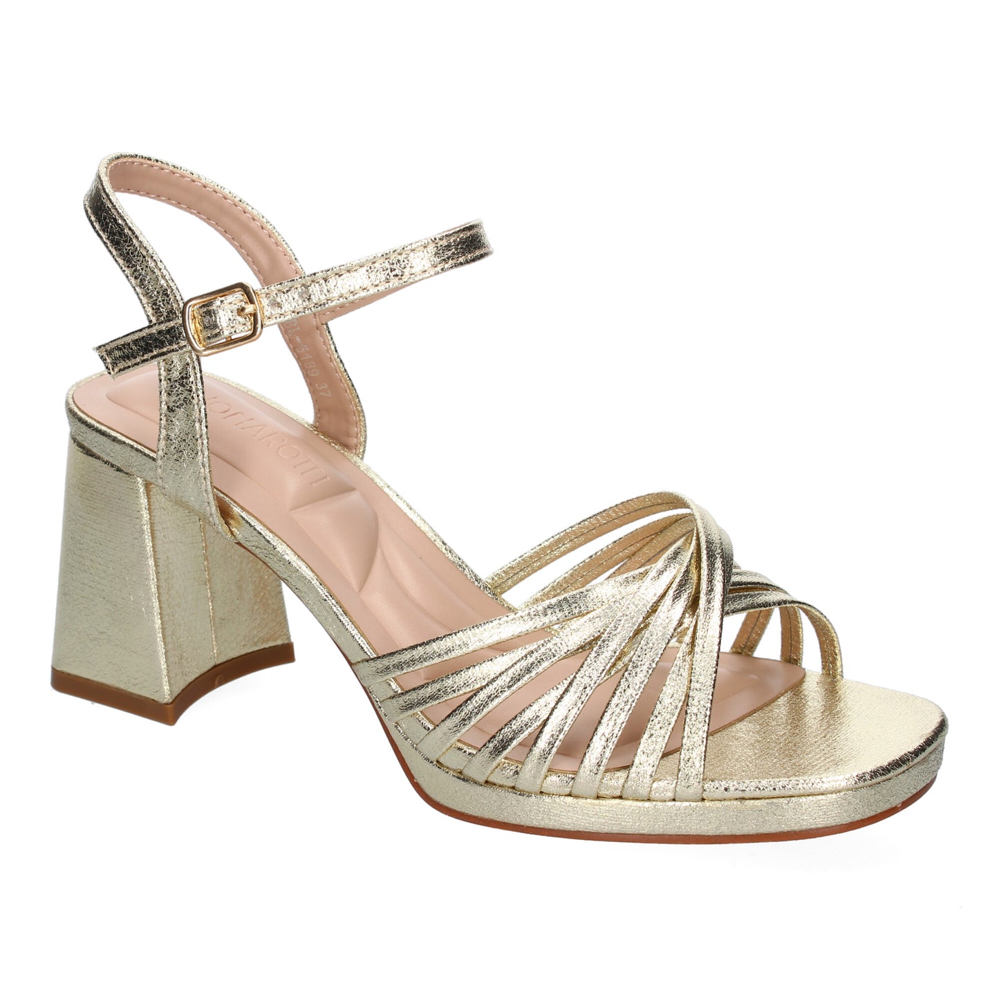 Sandalia de Tacon Ancho para Mujer  Comodo  Pala c