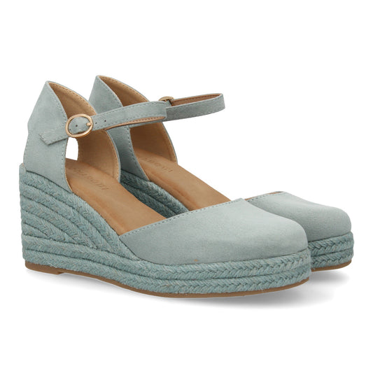 Sandalia de cuña de yute para mujer  comodas y elegantes dis