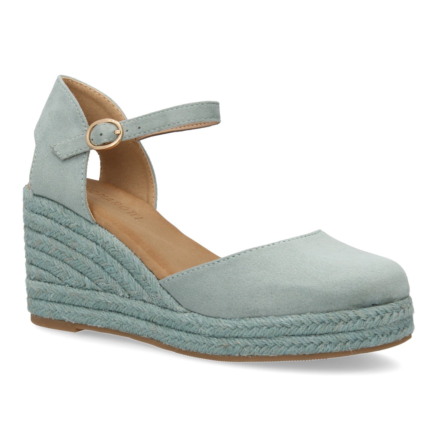 Sandalia de cuña de yute para mujer comodas y elegantes dis