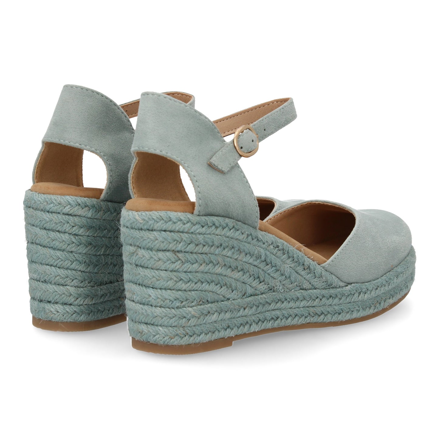 Sandalia de cuña de yute para mujer comodas y elegantes dis