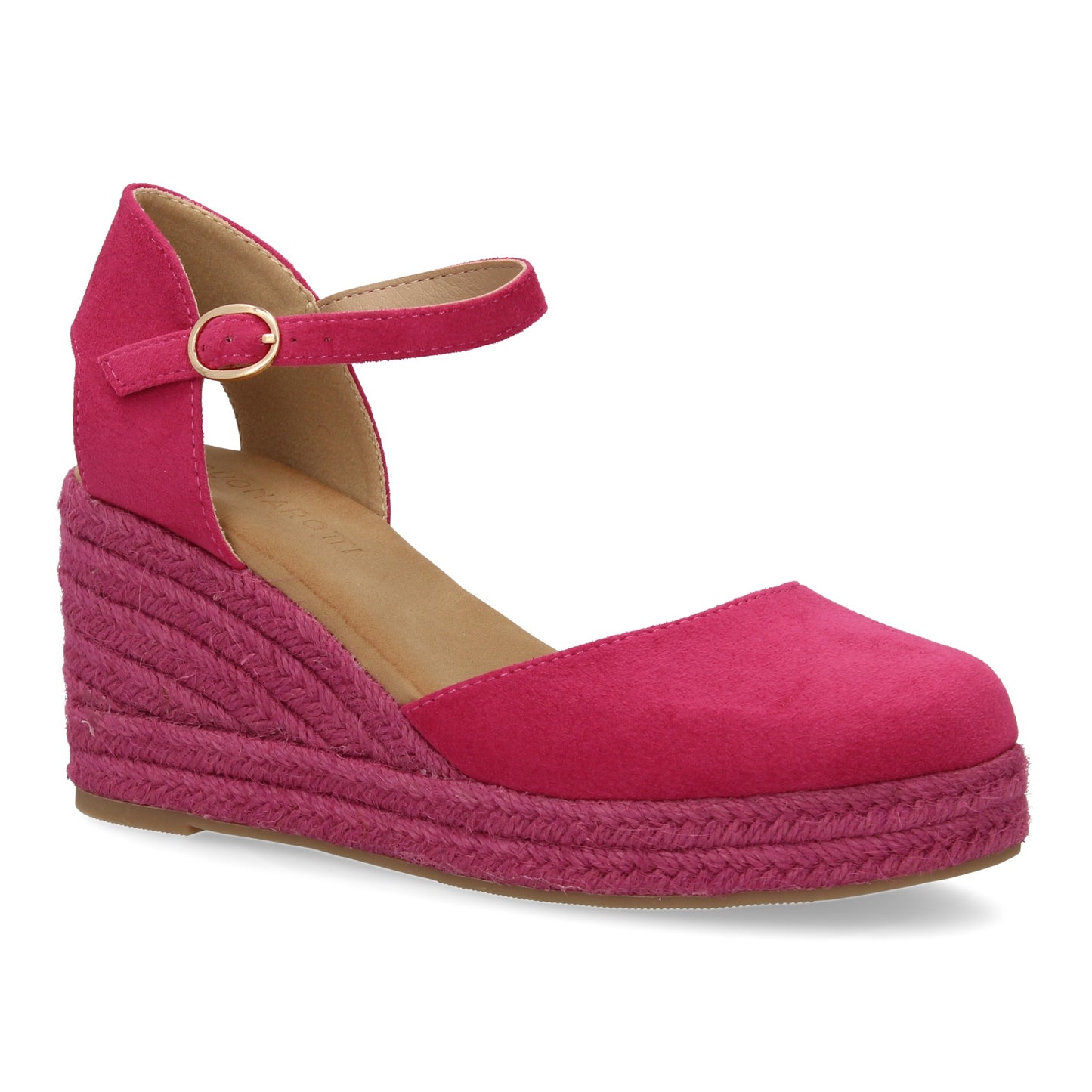 Sandalia de cuña de yute para mujer comodas y elegantes dis