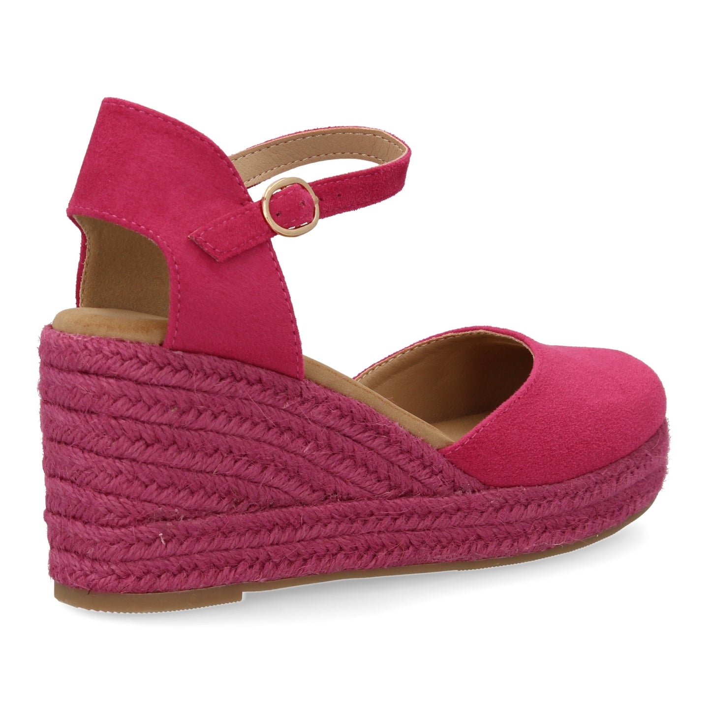 Sandalia de cuña de yute para mujer comodas y elegantes dis