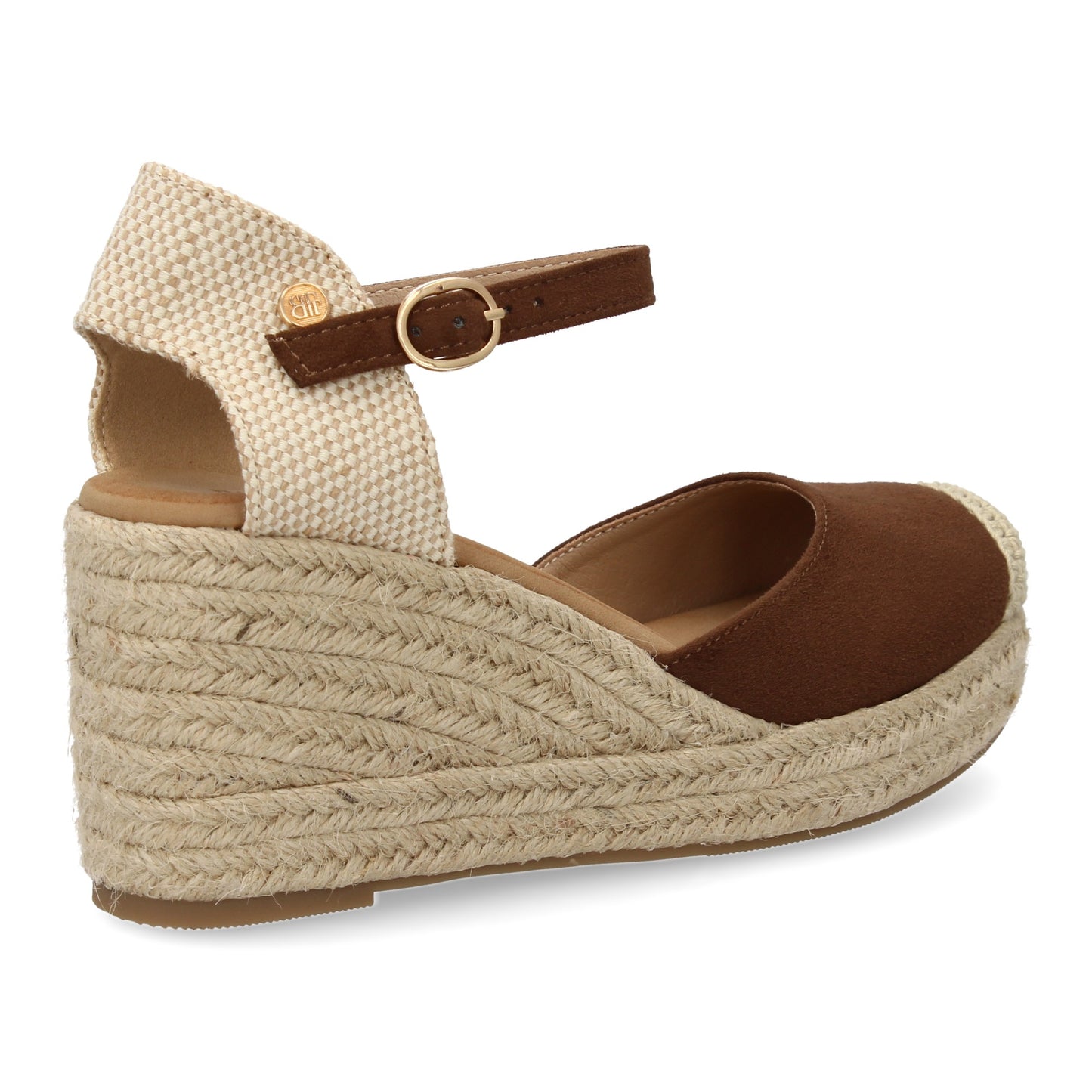 Sandalia de cuña de yute para mujer comodas y elegantes dis