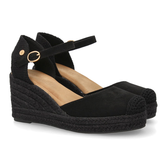 Sandalia de cuña de yute para mujer  comodas y elegantes dis