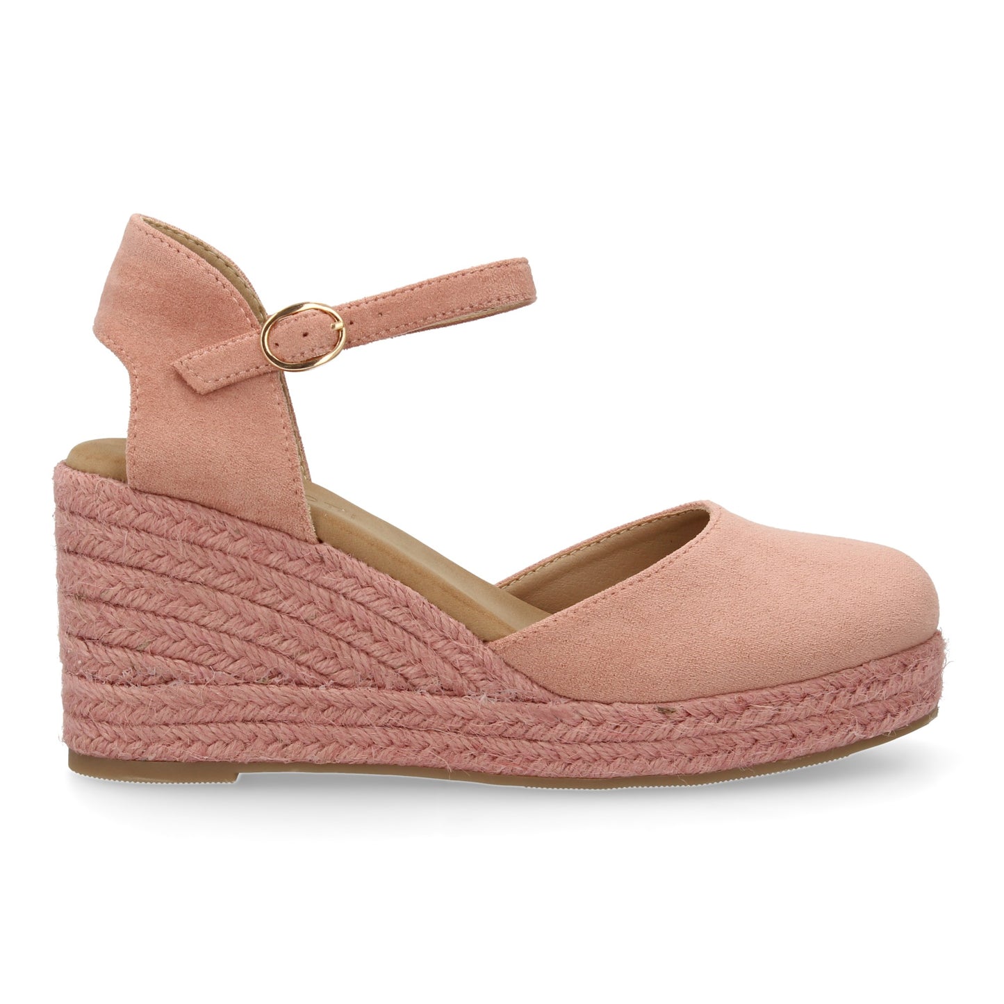 Sandalia de cuña de yute para mujer comodas y elegantes dis