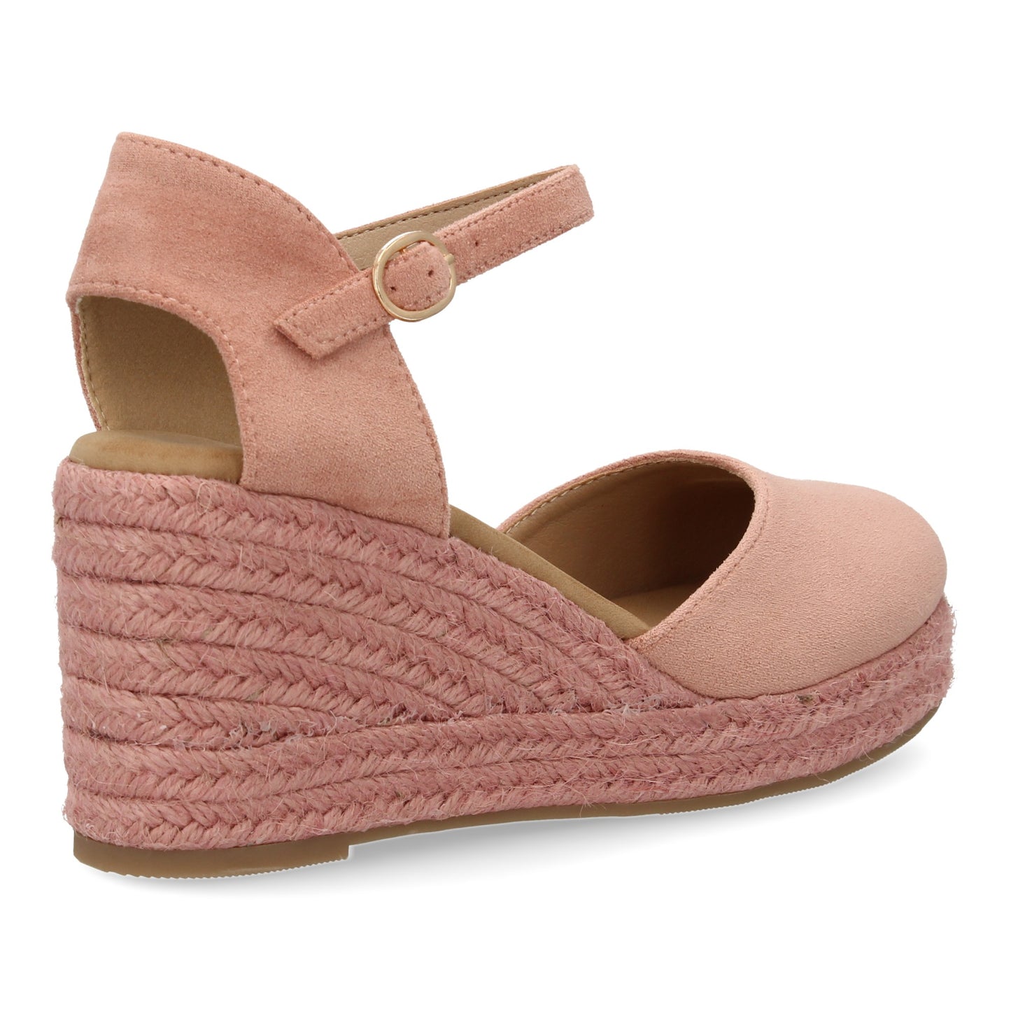 Sandalia de cuña de yute para mujer comodas y elegantes dis
