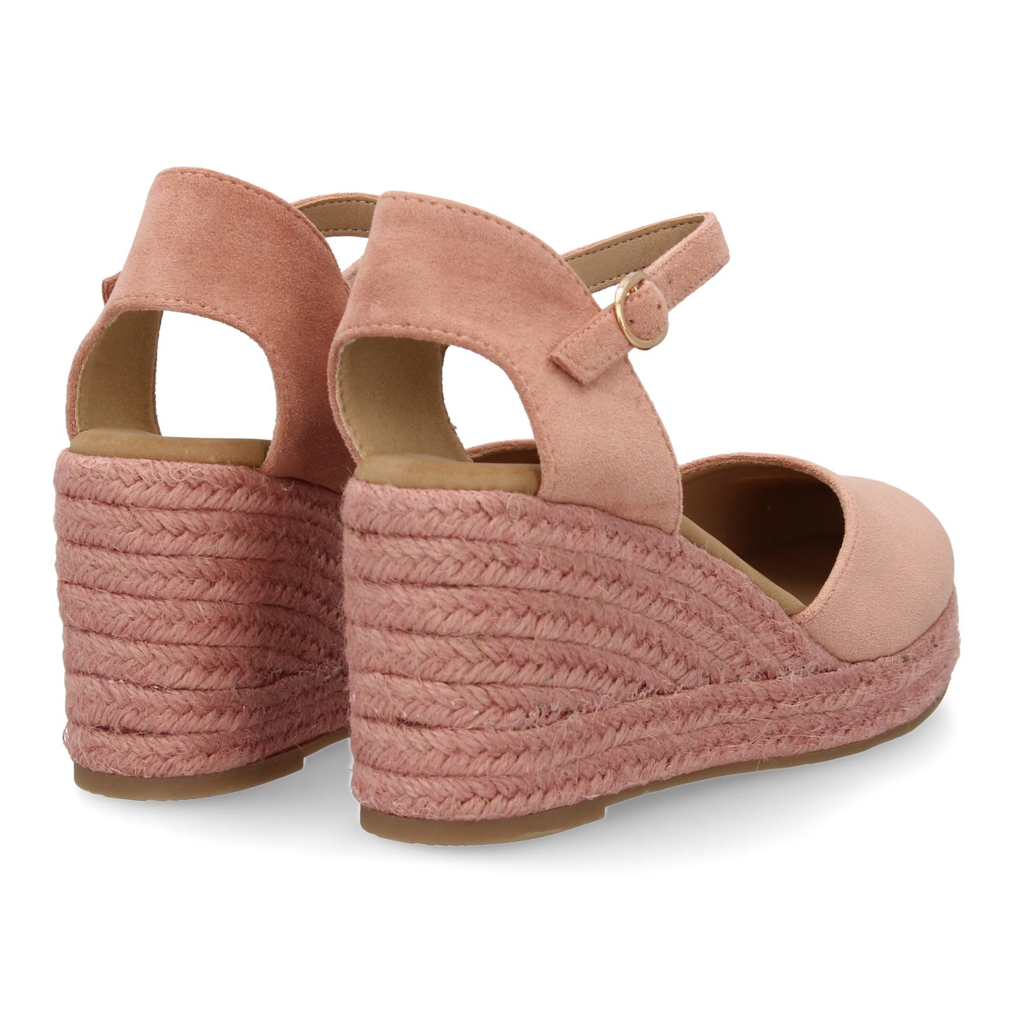 Sandalia de cuña de yute para mujer comodas y elegantes dis