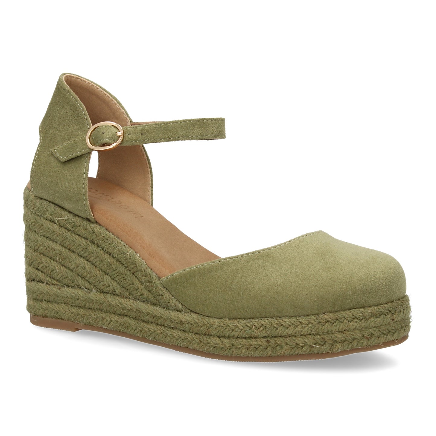 Sandalia de cuña de yute para mujer comodas y elegantes dis