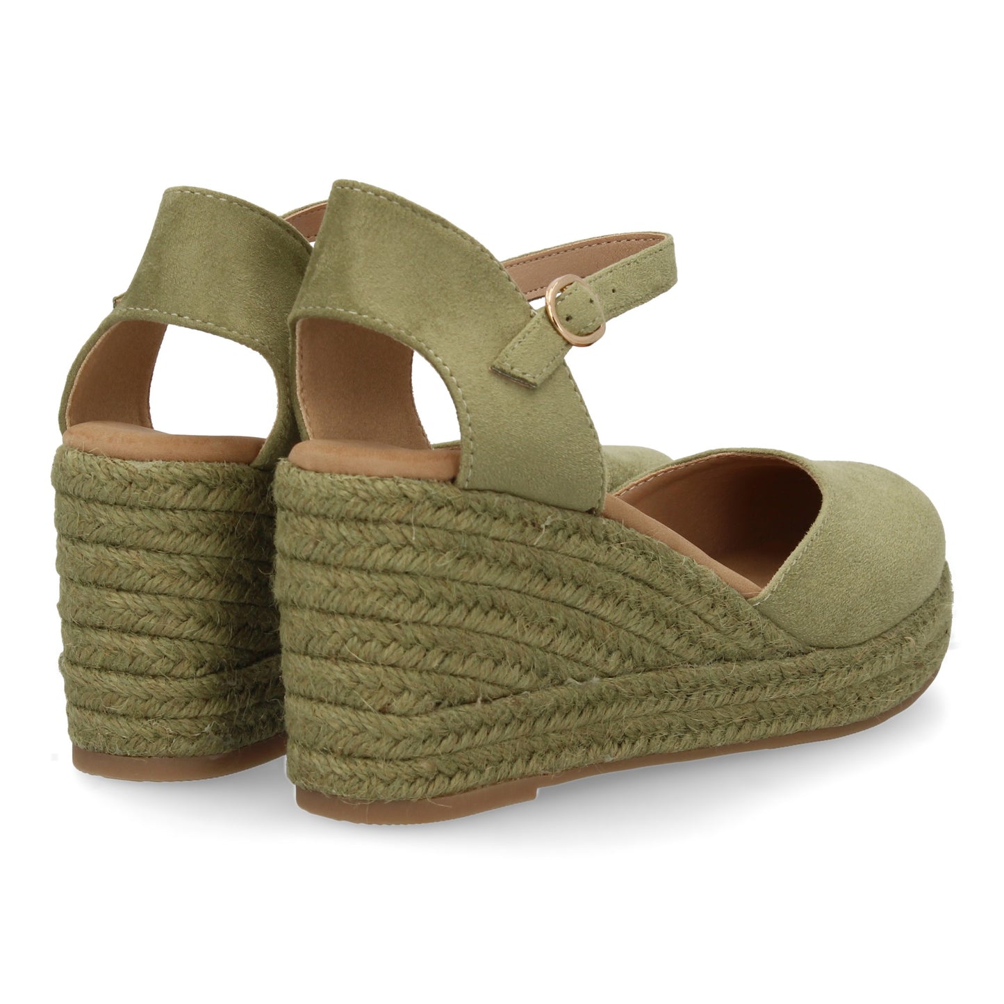 Sandalia de cuña de yute para mujer comodas y elegantes dis