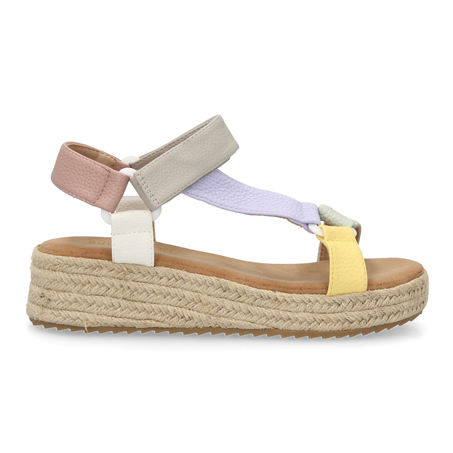 Sandalias planas de yute para mujer diseño moderno y elegan