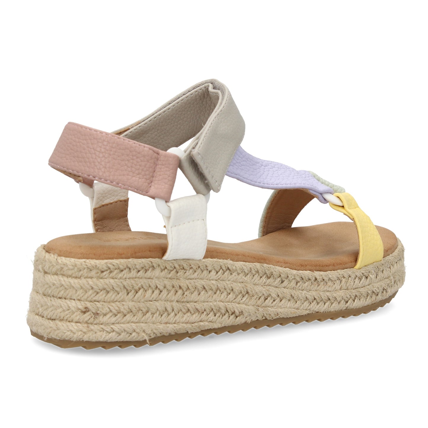 Sandalias planas de yute para mujer diseño moderno y elegan