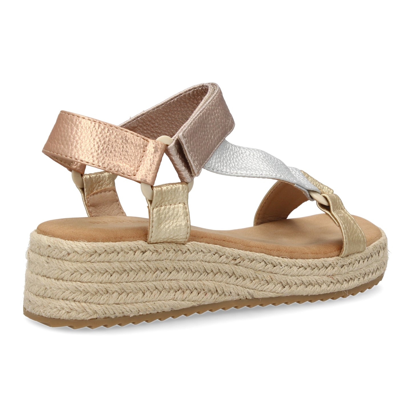Sandalias planas de yute para mujer diseño moderno y elegan