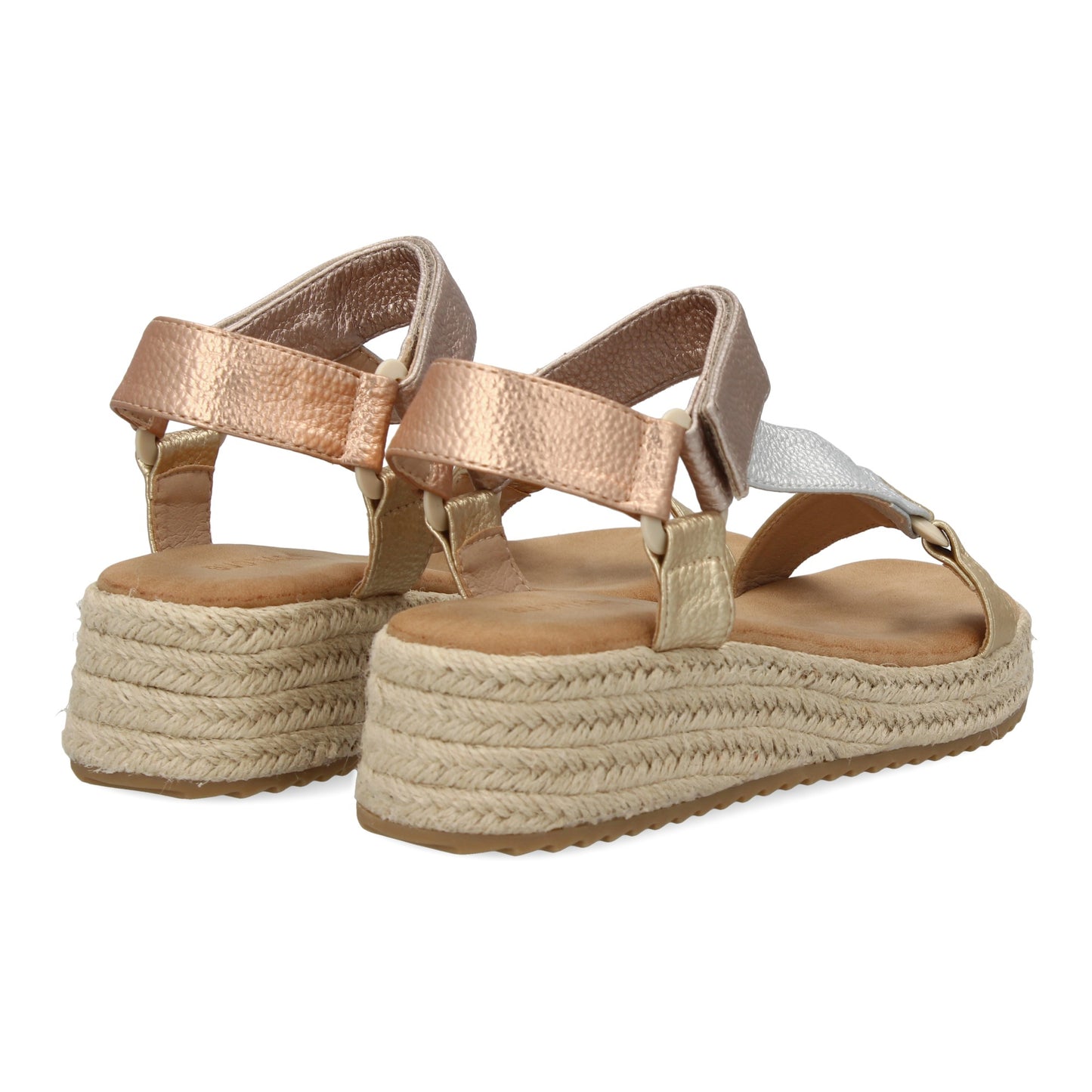 Sandalias planas de yute para mujer diseño moderno y elegan