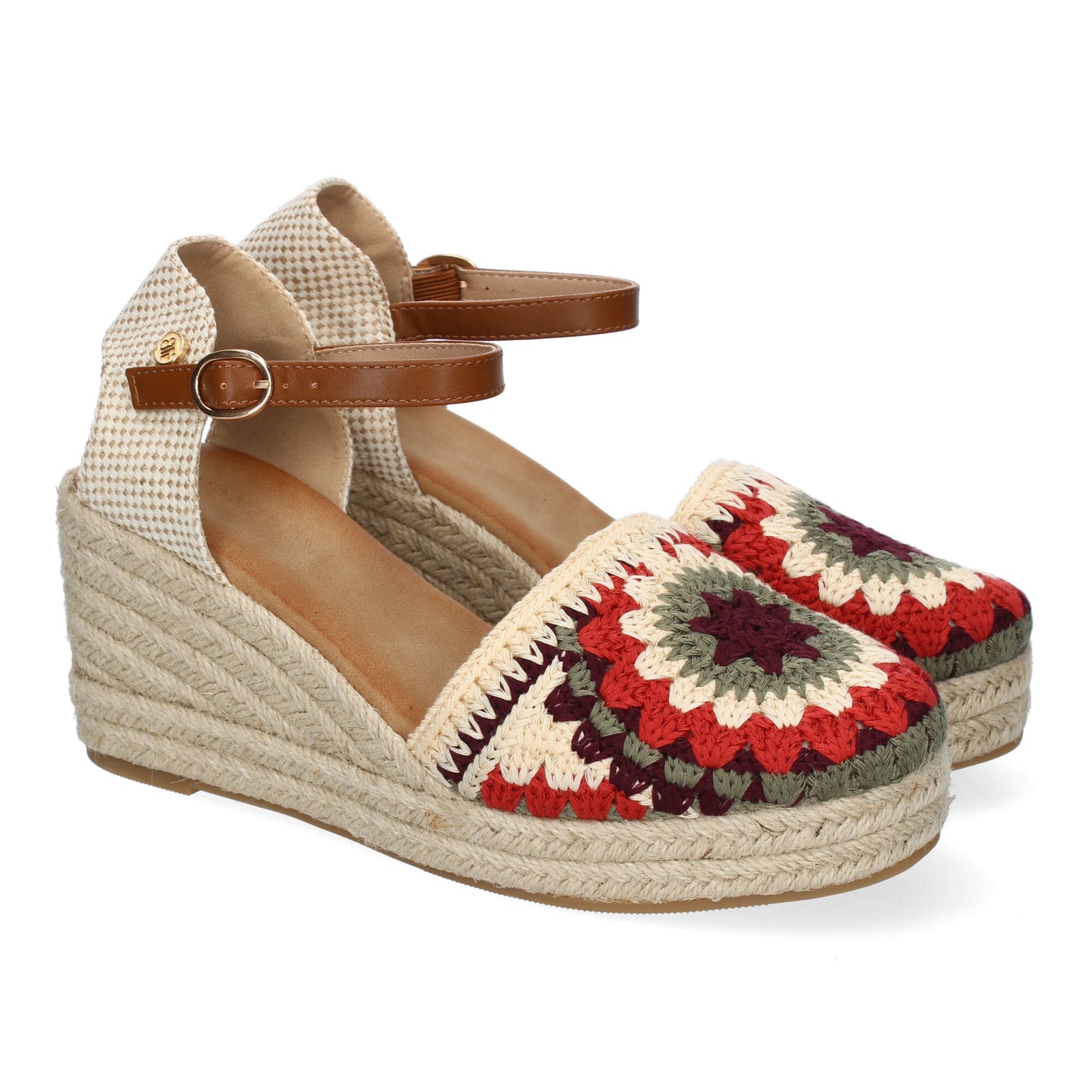 Sandalias Valencianas de cuña para Mujer con Dise�