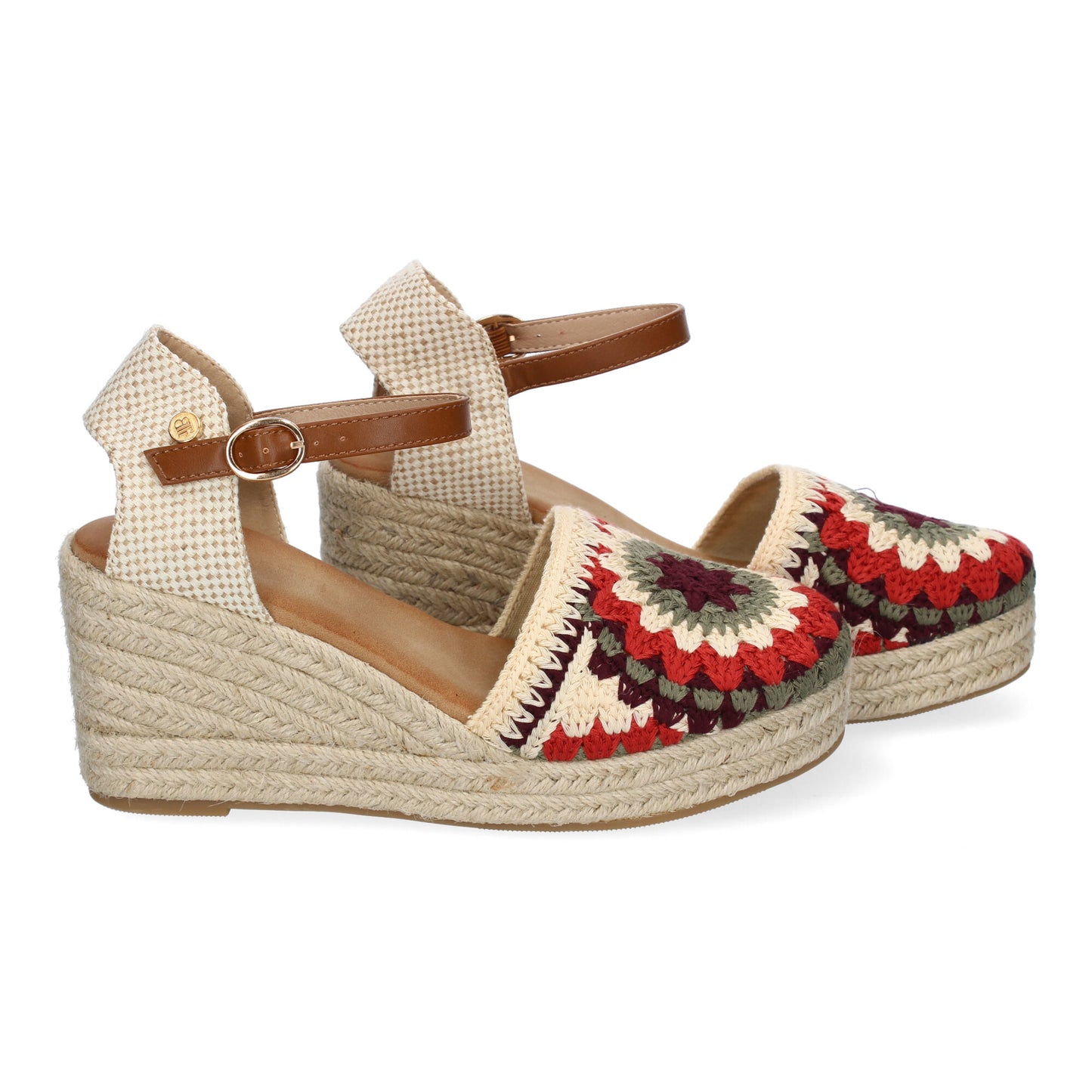 Sandalias Valencianas de cuña para Mujer con Dise�