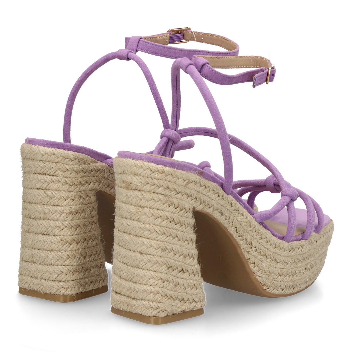 Sandalia de tacón de yute para mujer comodas y elegantes d