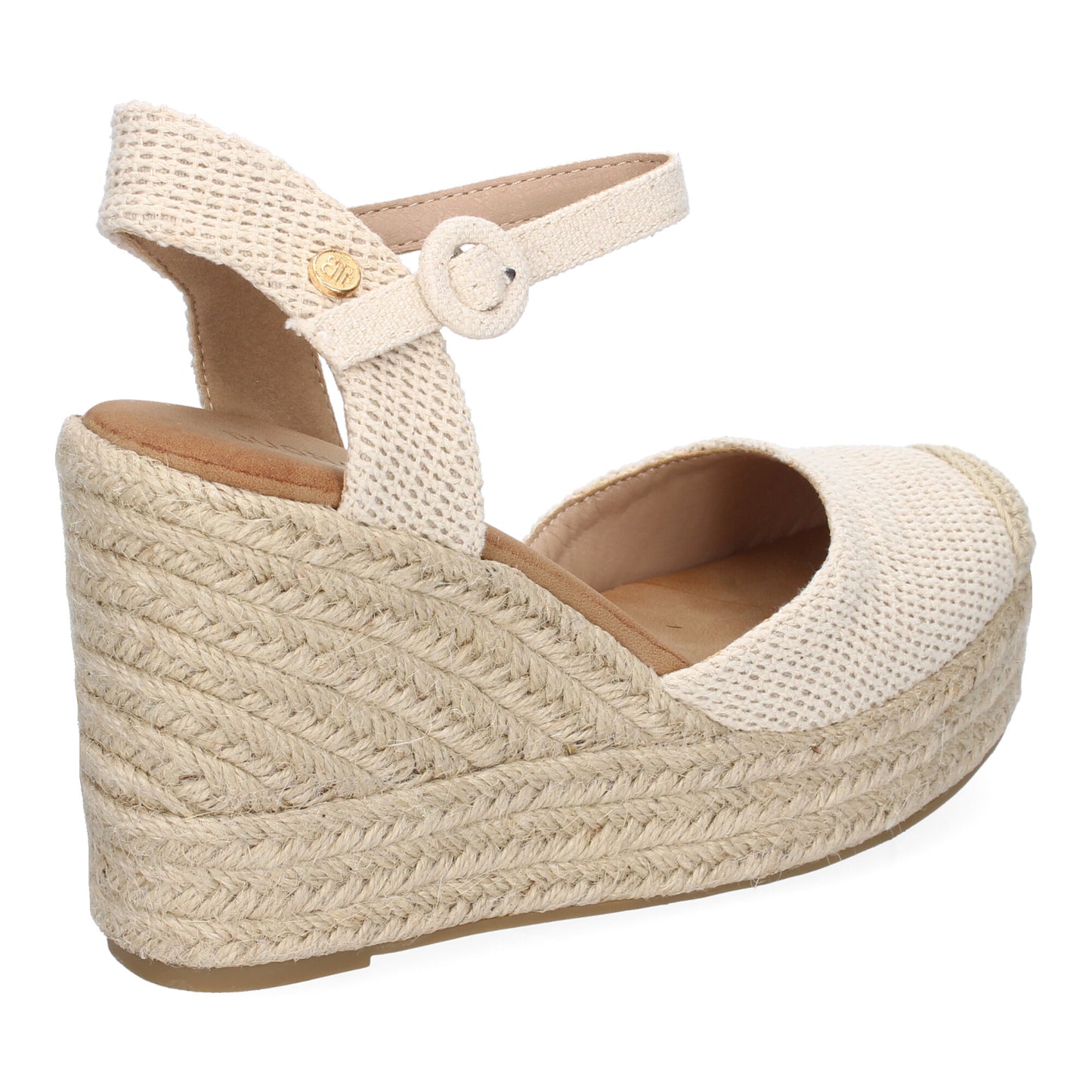 Sandalia de cuña de Yute para Mujer con Pala Cerra