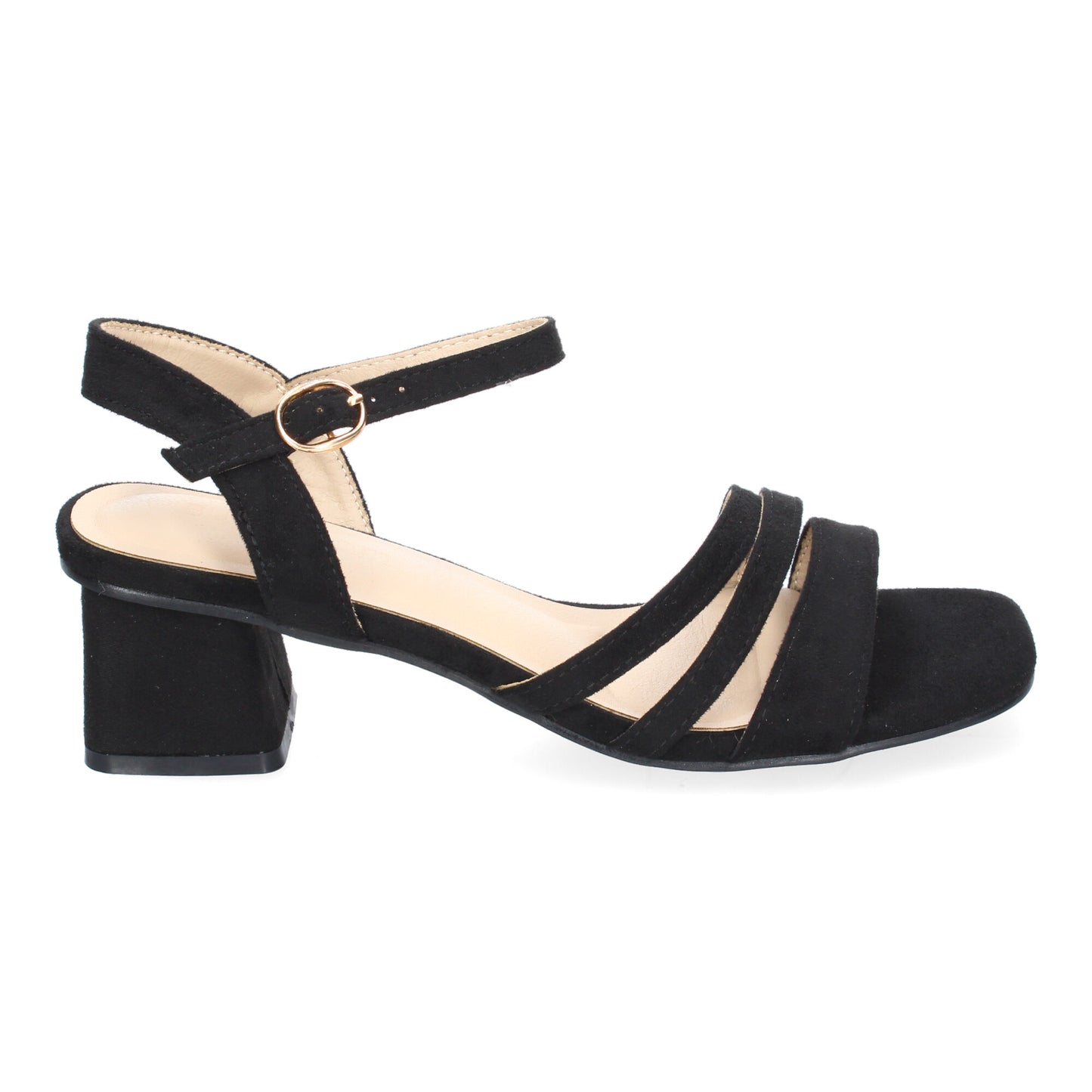 Sandalia de Tacon para Mujer  Comoda  Triple Pala