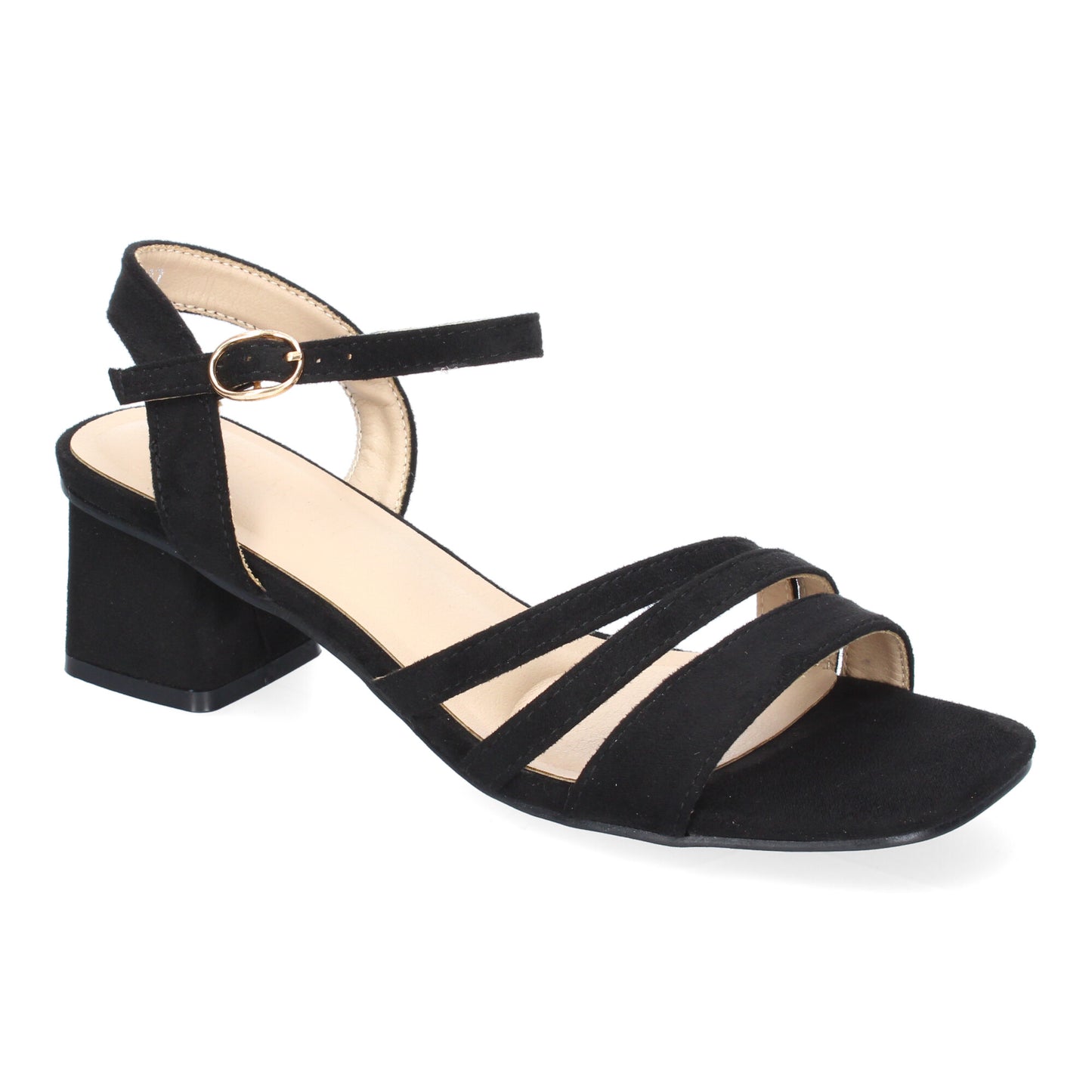 Sandalia de Tacon para Mujer  Comoda  Triple Pala