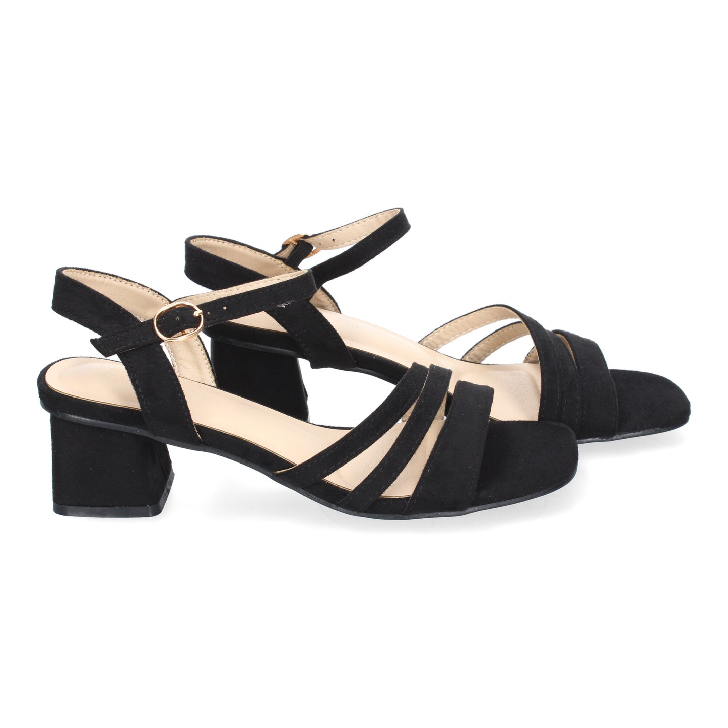 Sandalia de Tacon para Mujer  Comoda  Triple Pala