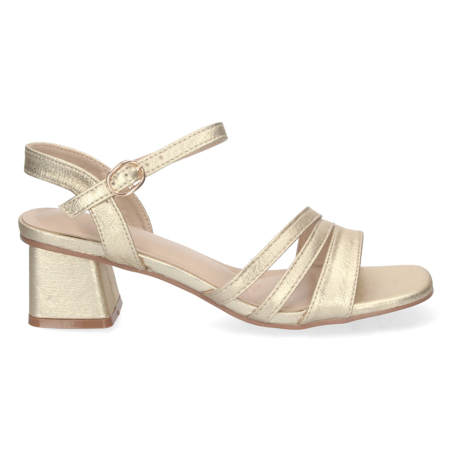 Sandalia de Tacon para Mujer  Comoda  Triple Pala