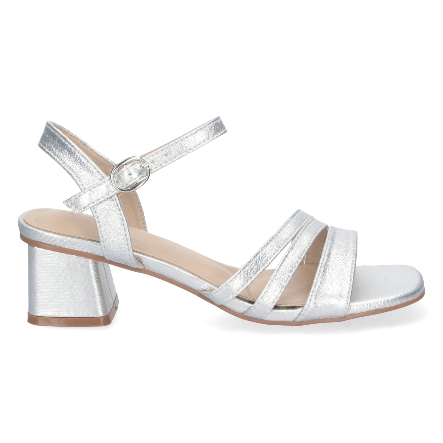 Sandalia de Tacon para Mujer  Comoda  Triple Pala