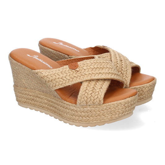 Sandalia de cuña de Yute para Mujer  Comodas y Ele