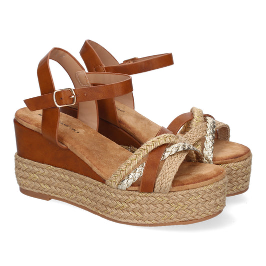 Sandalia de cuña de Yute para Mujer  Comodas y Ele