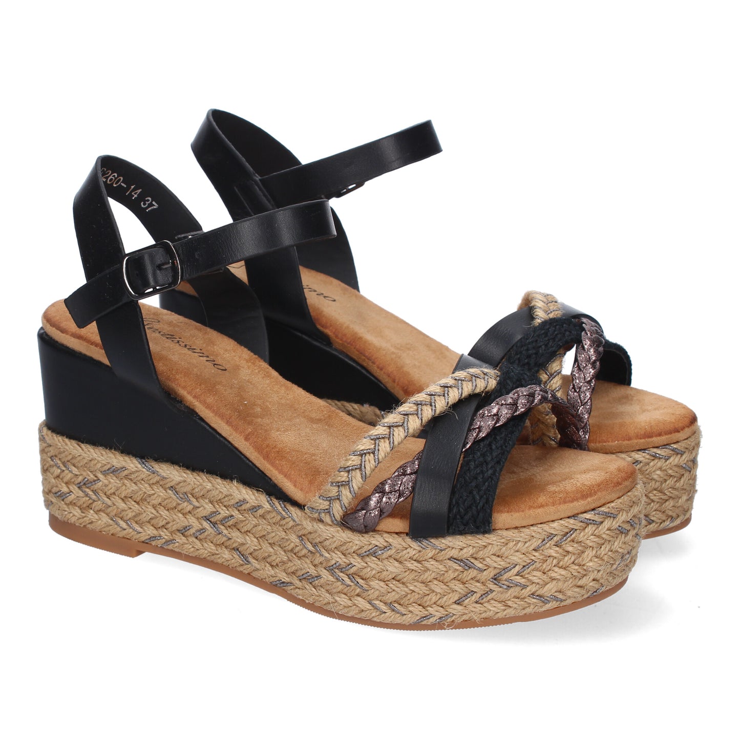 Sandalia de cuña de Yute para Mujer  Comodas y Ele