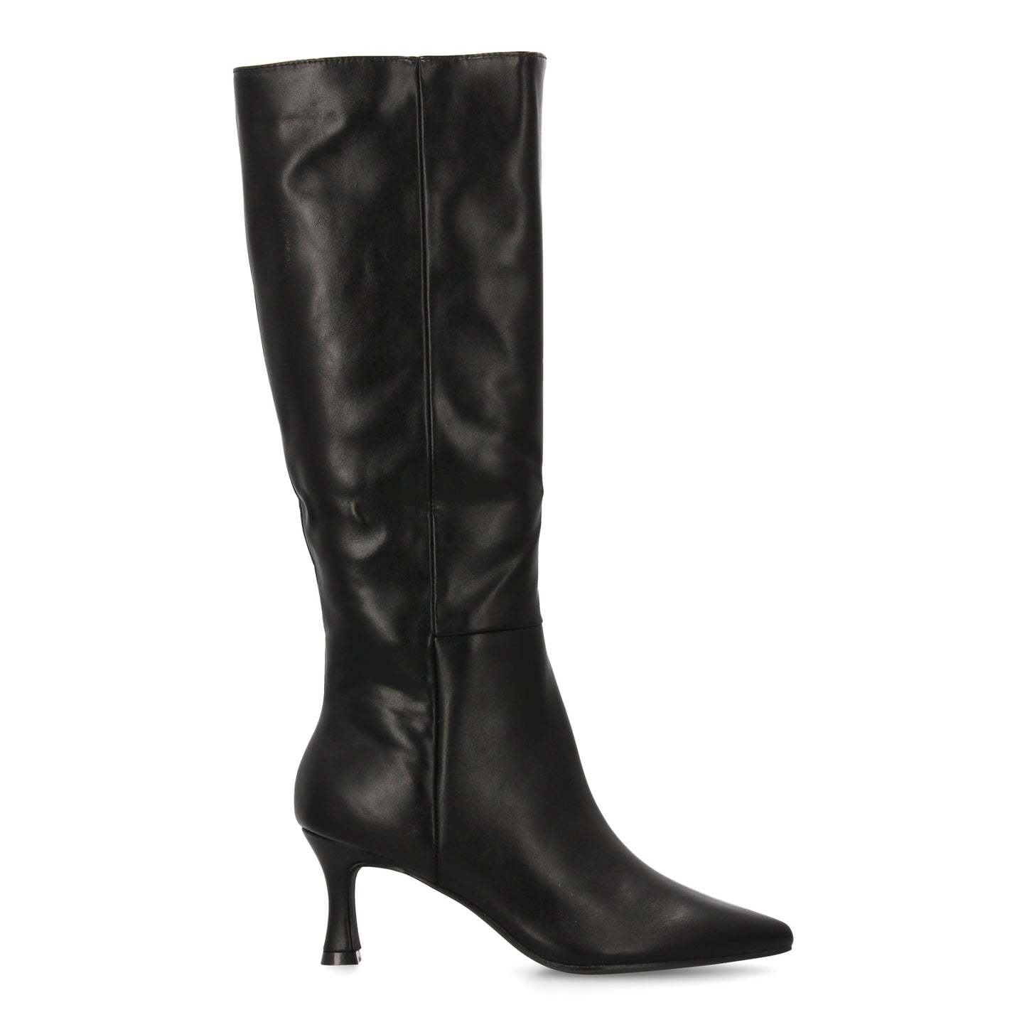 Bota de caña alta con tacón y punta fina con Diseño elegante. Ideal para mujer e