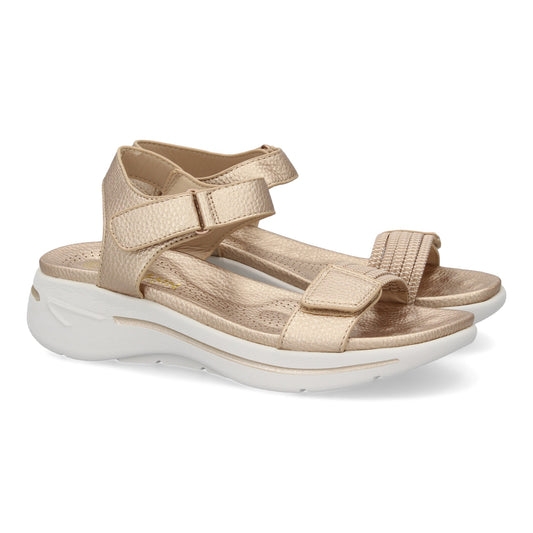 Sandalia plana de mujer diseño moderno ligero y comodo con d