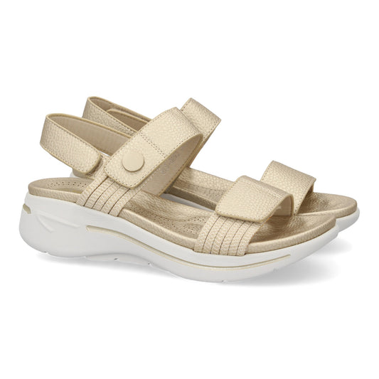 Sandalia plana de mujer diseño moderno ligero y comodo con d