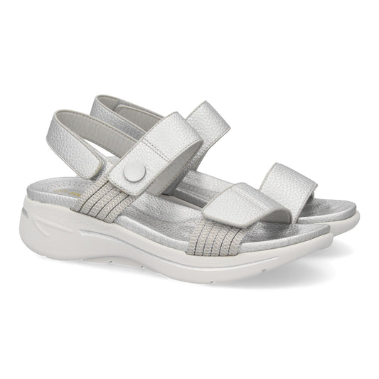 Sandalia plana de mujer diseño moderno ligero y comodo con d