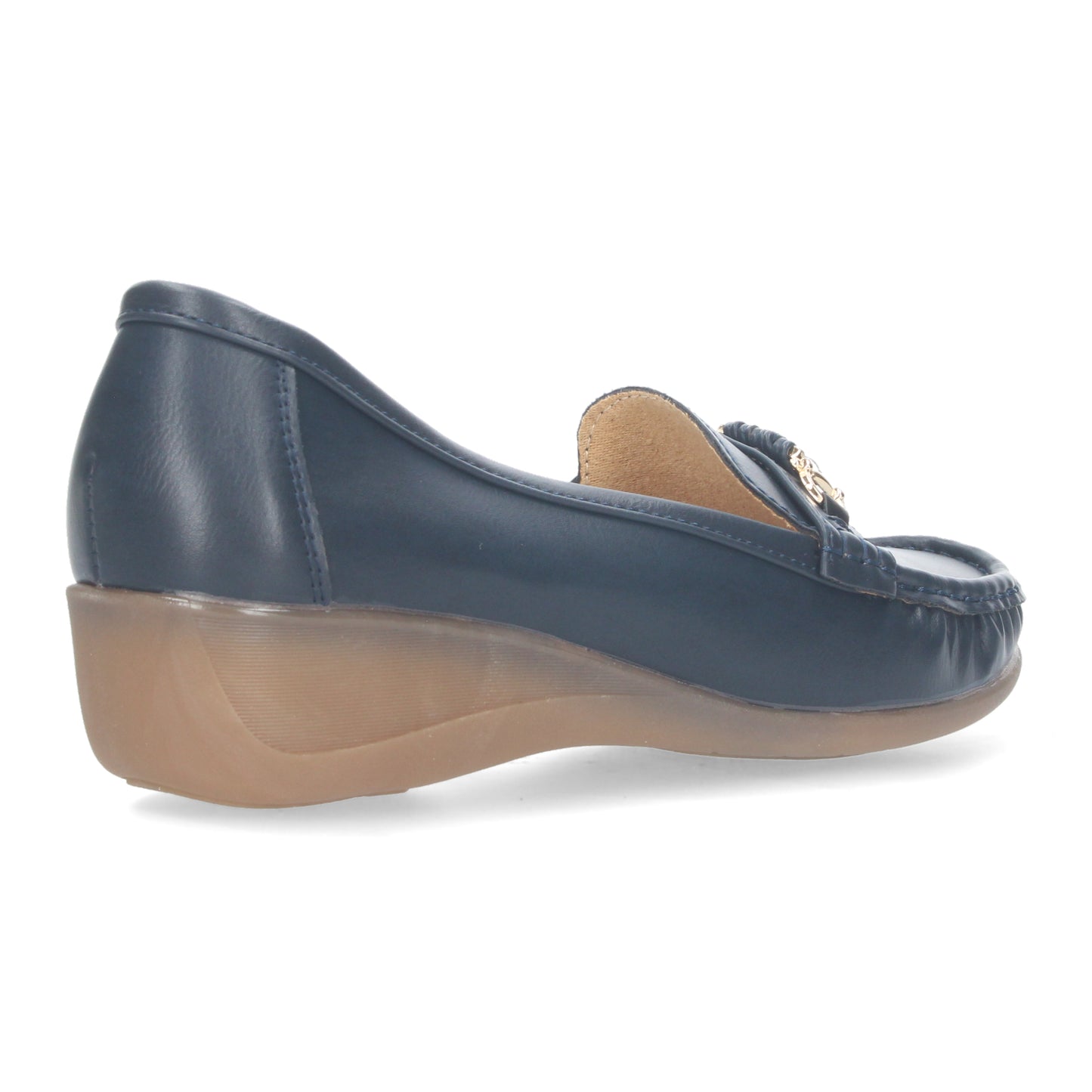 Mocasin con cuña de mujer con detalle m
