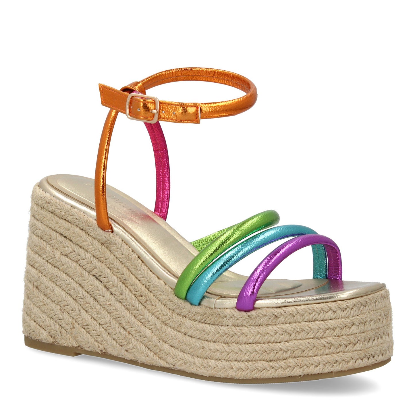 Sandalia de cuña de yute para mujer diseño comodo y elegant