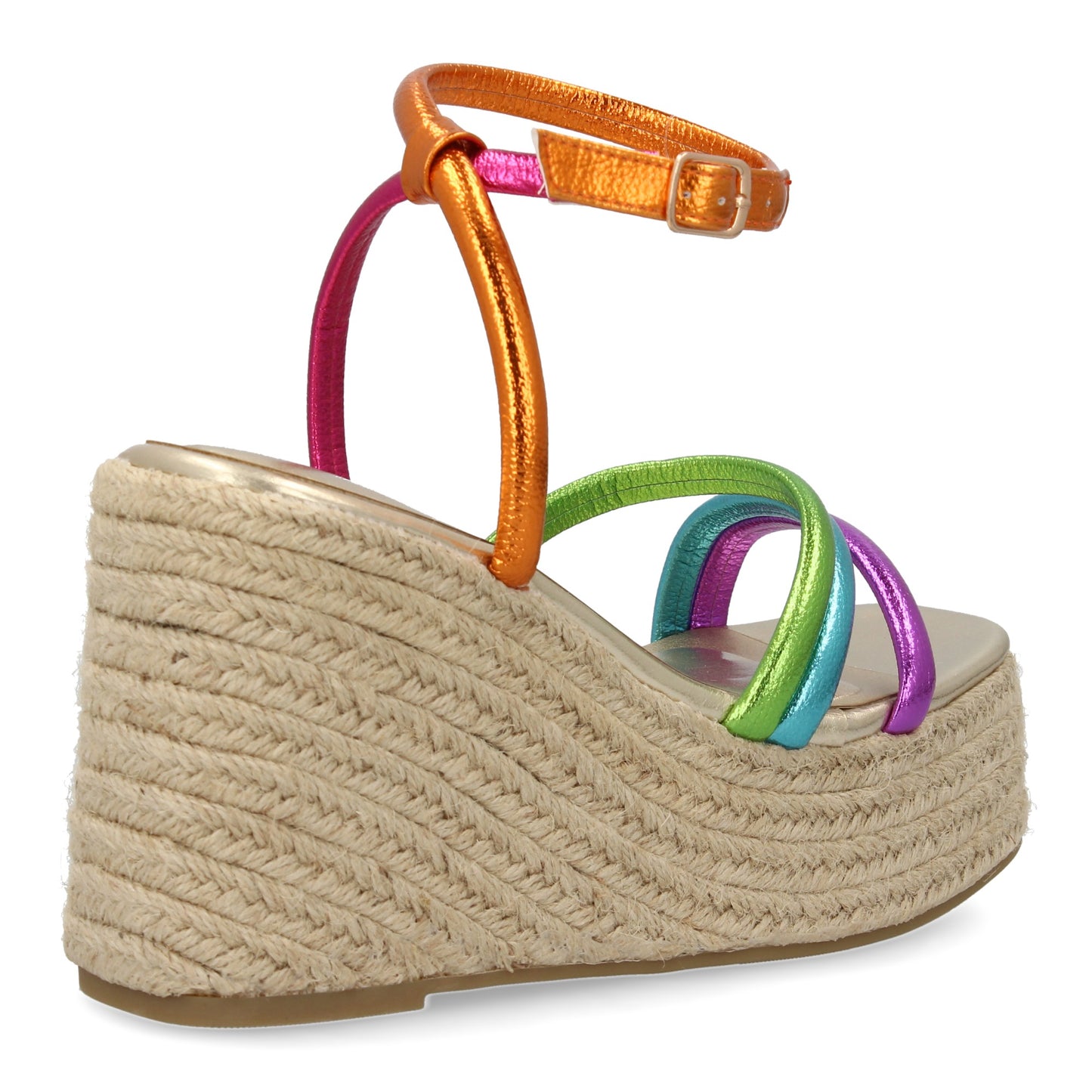 Sandalia de cuña de yute para mujer diseño comodo y elegant