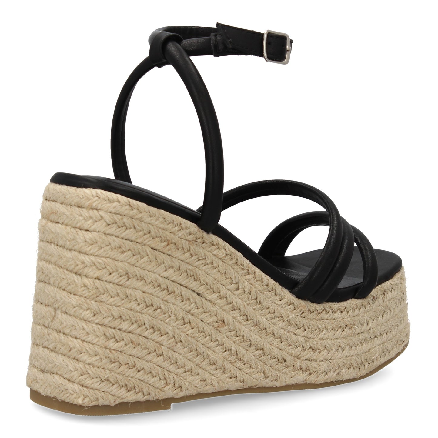 Sandalia de cuña de yute para mujer diseño comodo y elegant