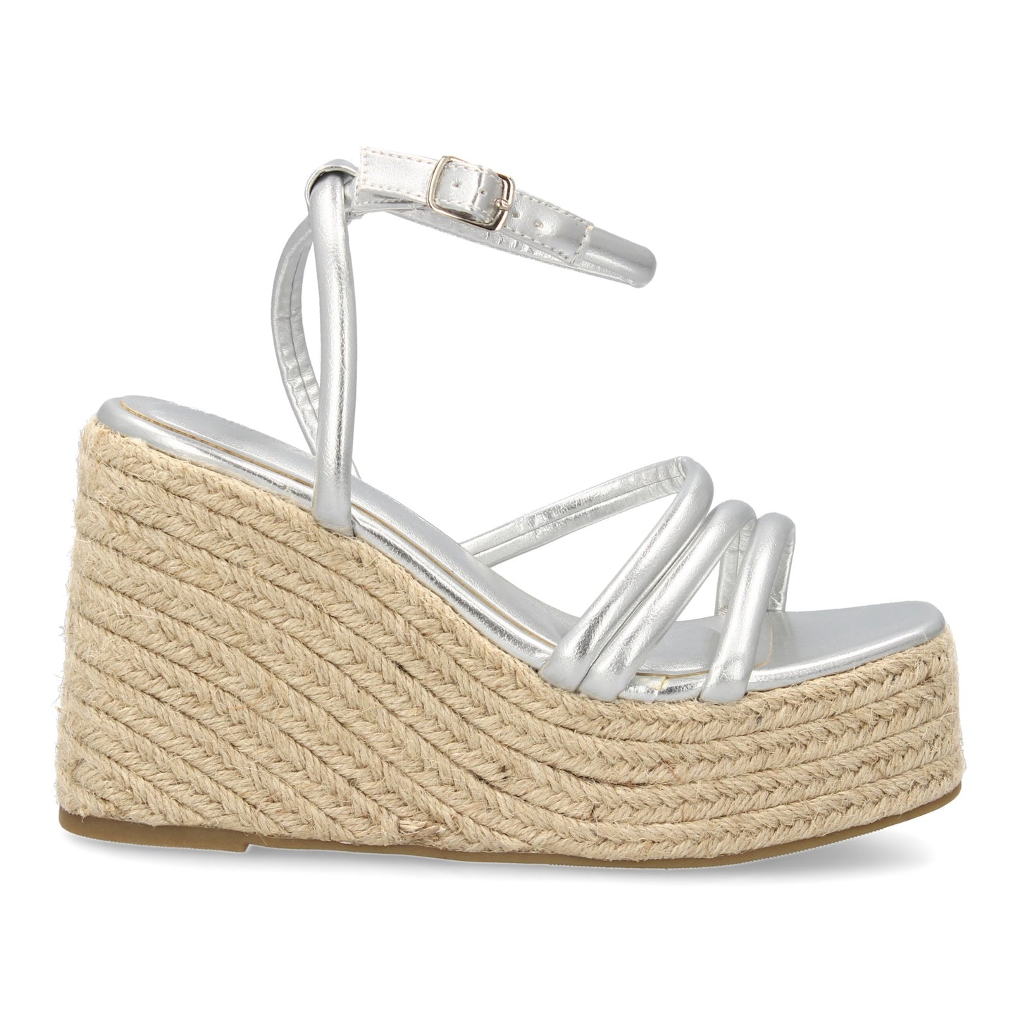 Sandalia de cuña de yute para mujer diseño comodo y elegant