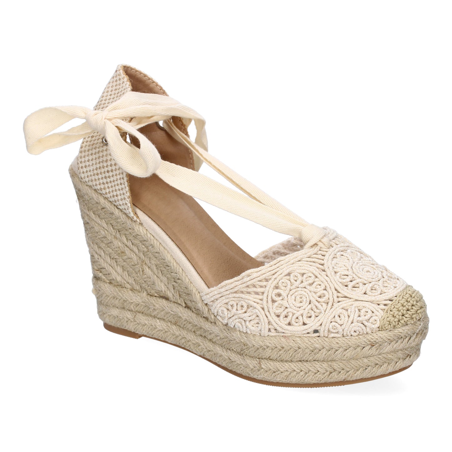 Sandalia de cuña de Yute para Mujer  diseño Comodo