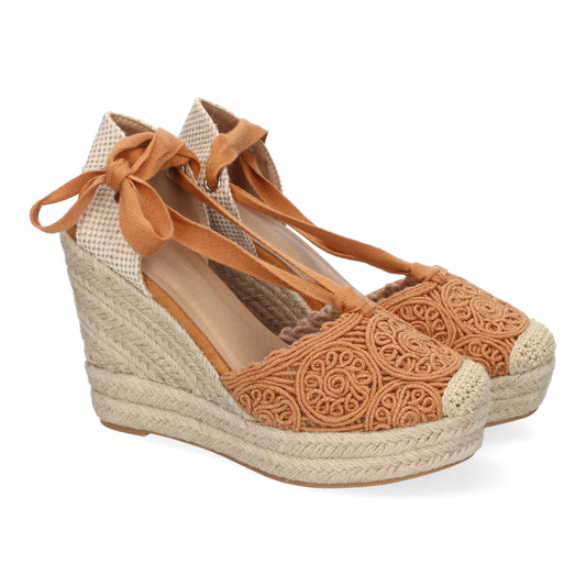 Sandalia de cuña de Yute para Mujer  diseño Comodo