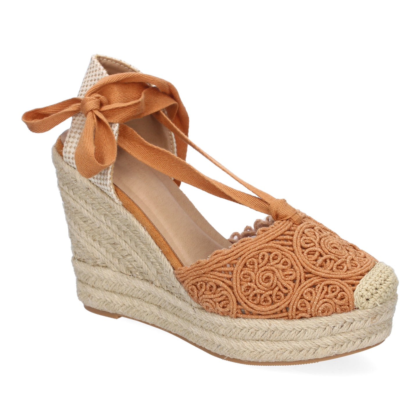 Sandalia de cuña de Yute para Mujer  diseño Comodo