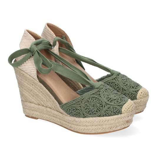 Sandalia de cuña de Yute para Mujer  diseño Comodo