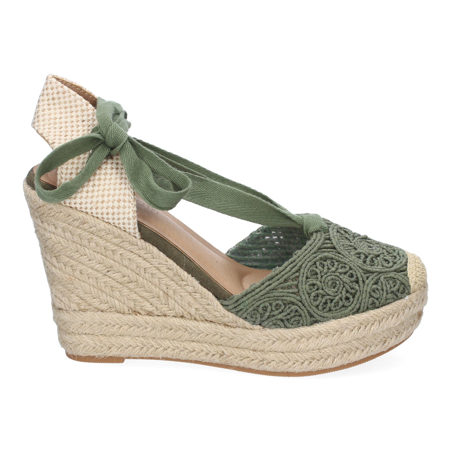 Sandalia de cuña de Yute para Mujer  diseño Comodo