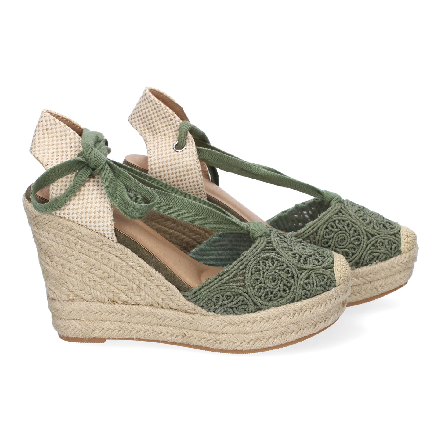 Sandalia de cuña de Yute para Mujer  diseño Comodo