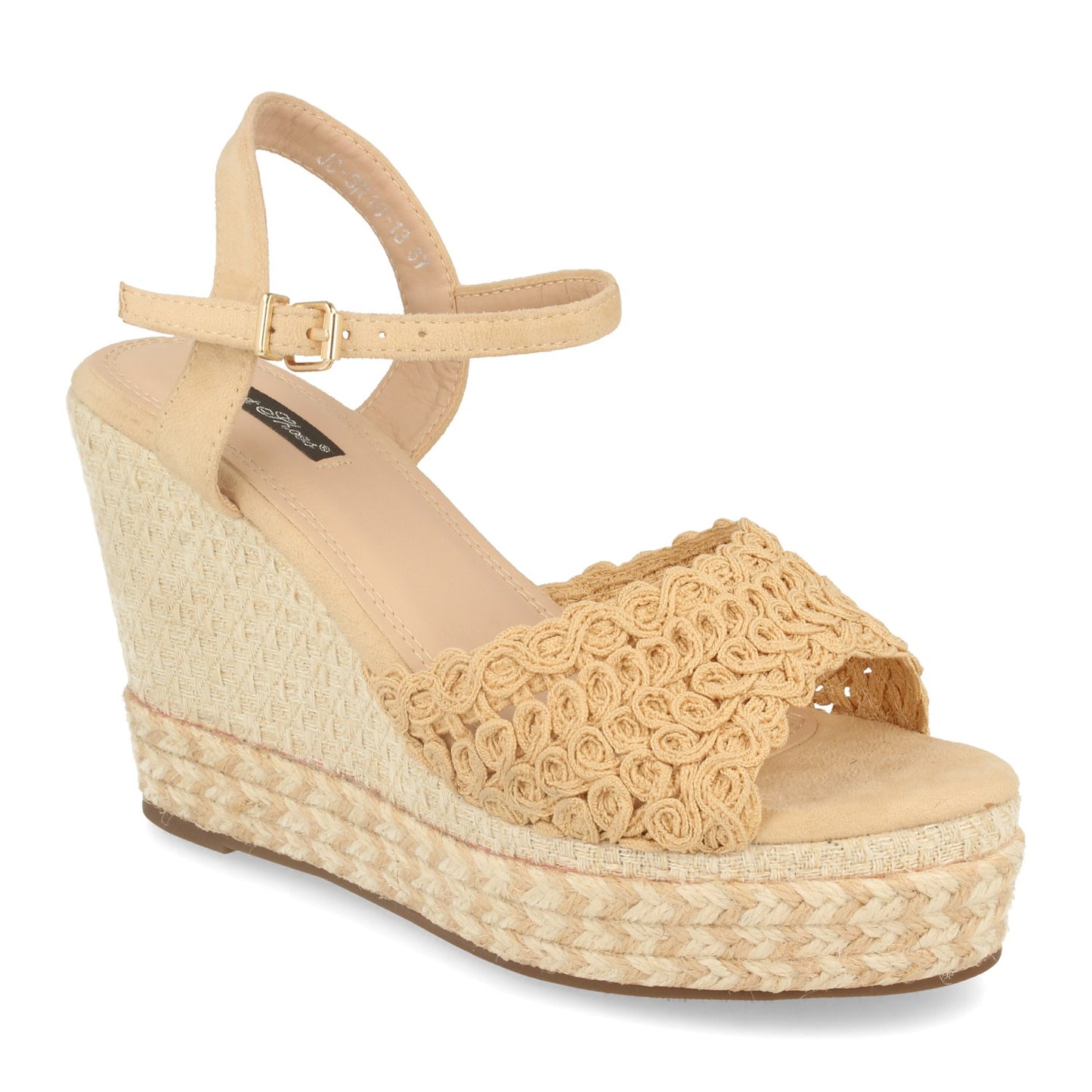 Sandalia de cuña con Forrado Textil par