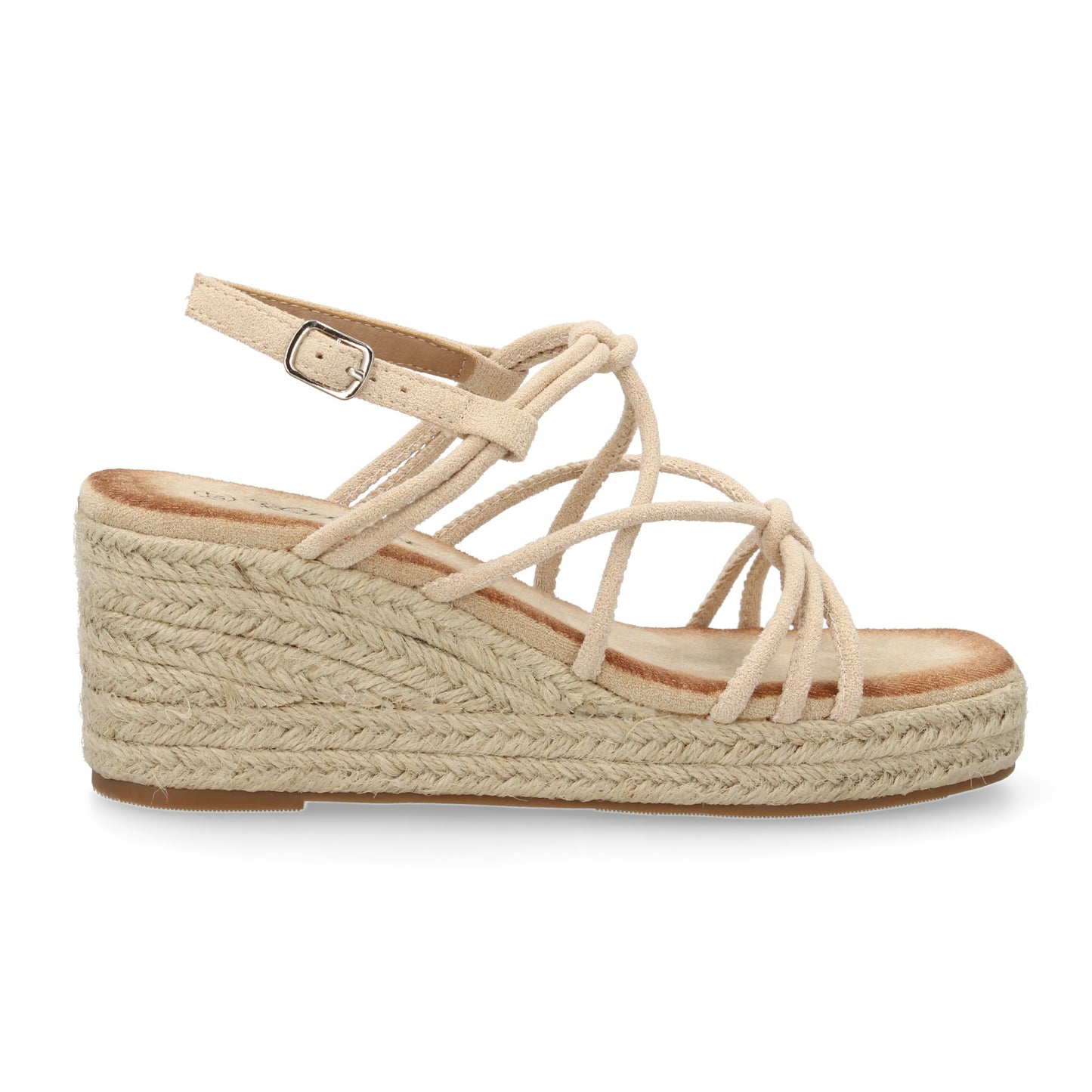 Sandalias de cuña de yute para mujer comodas y elegantes di