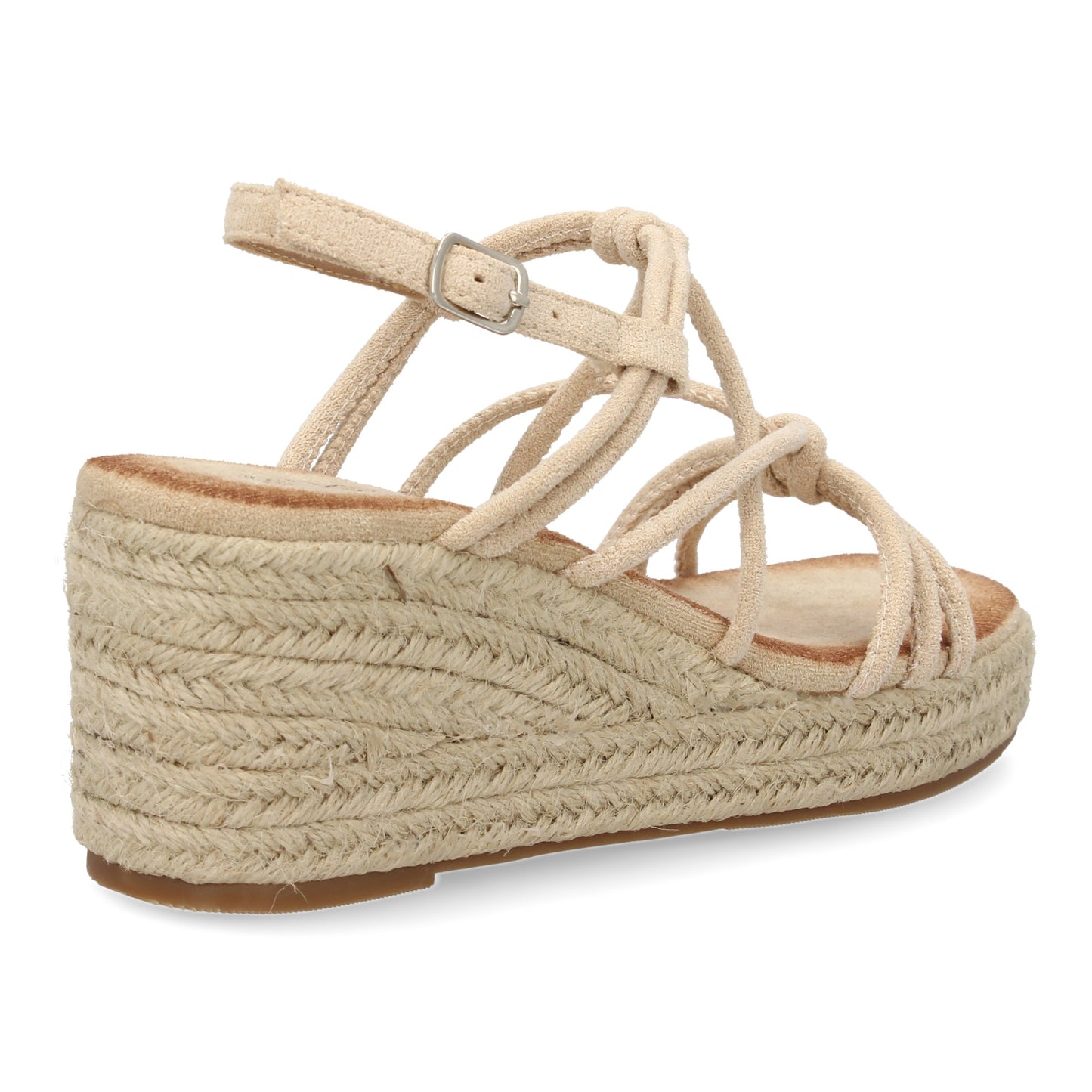 Sandalias de cuña de yute para mujer comodas y elegantes di