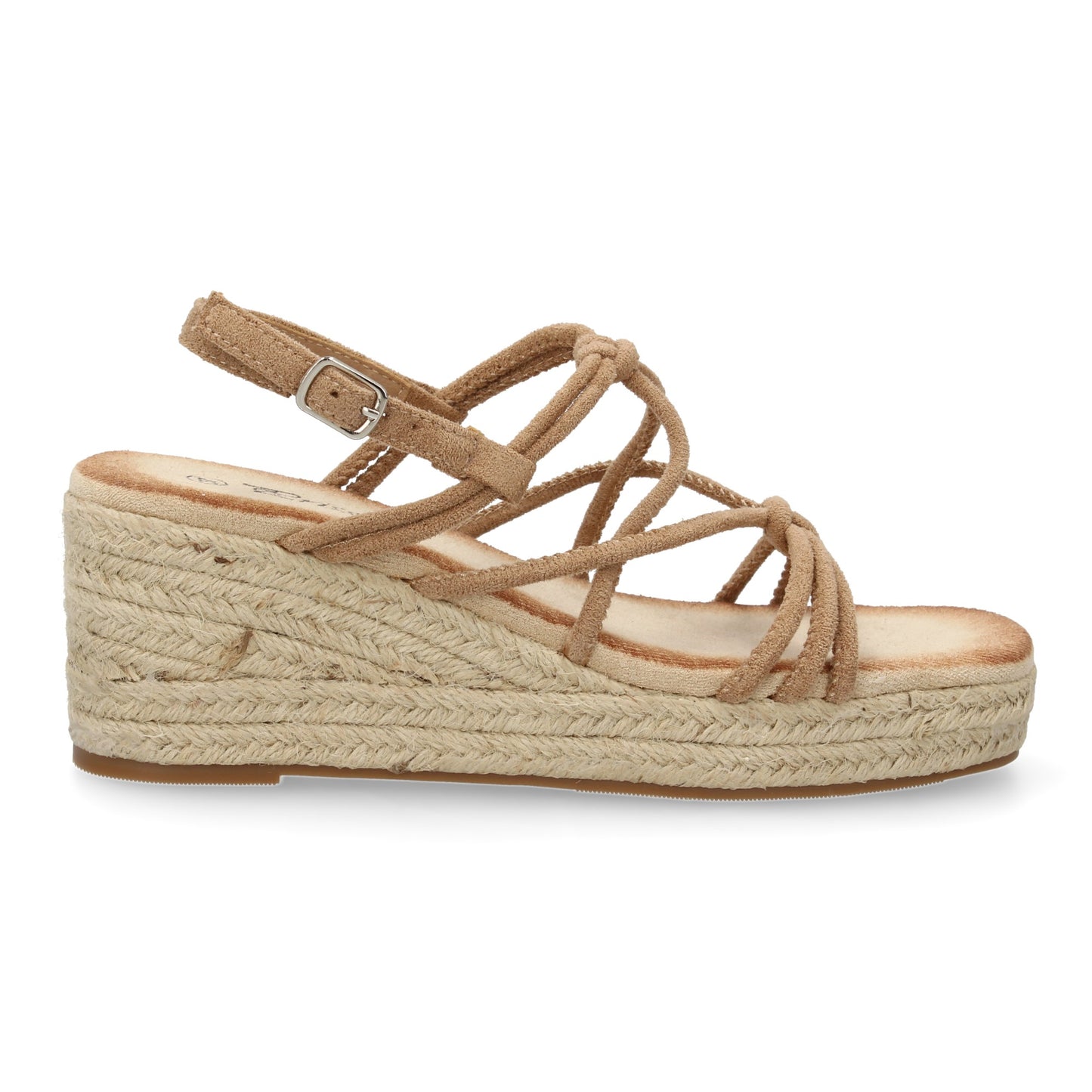 Sandalias de cuña de yute para mujer comodas y elegantes di