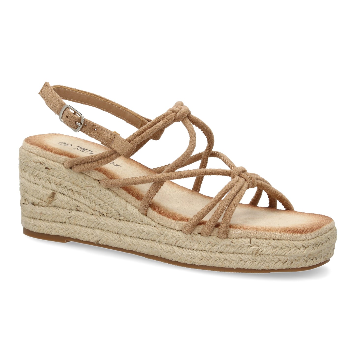 Sandalias de cuña de yute para mujer comodas y elegantes di
